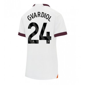 Maillot de foot Manchester City Josko Gvardiol #24 Extérieur Femmes 2023-24 Manches Courte